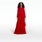 Affiyah Lacquer Red Long Dress