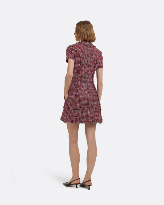 Misa Short Dress in Multi-Pinks