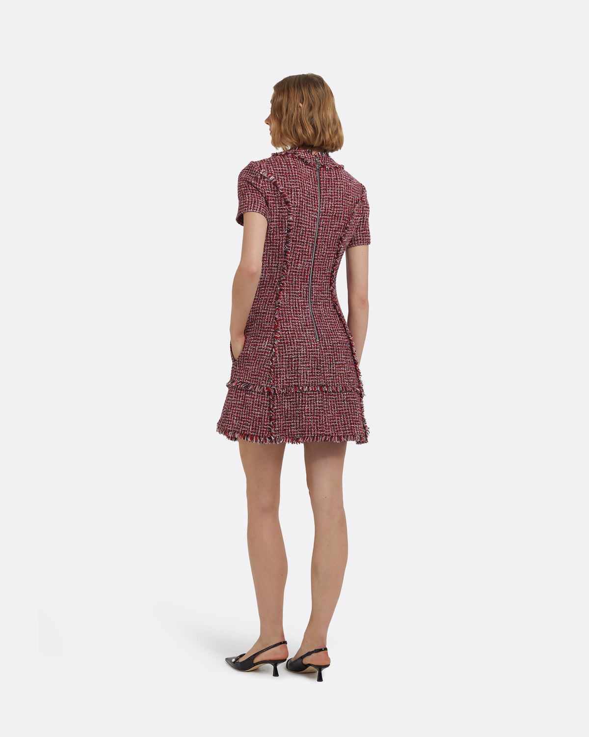 Misa Short Dress in Multi-Pinks