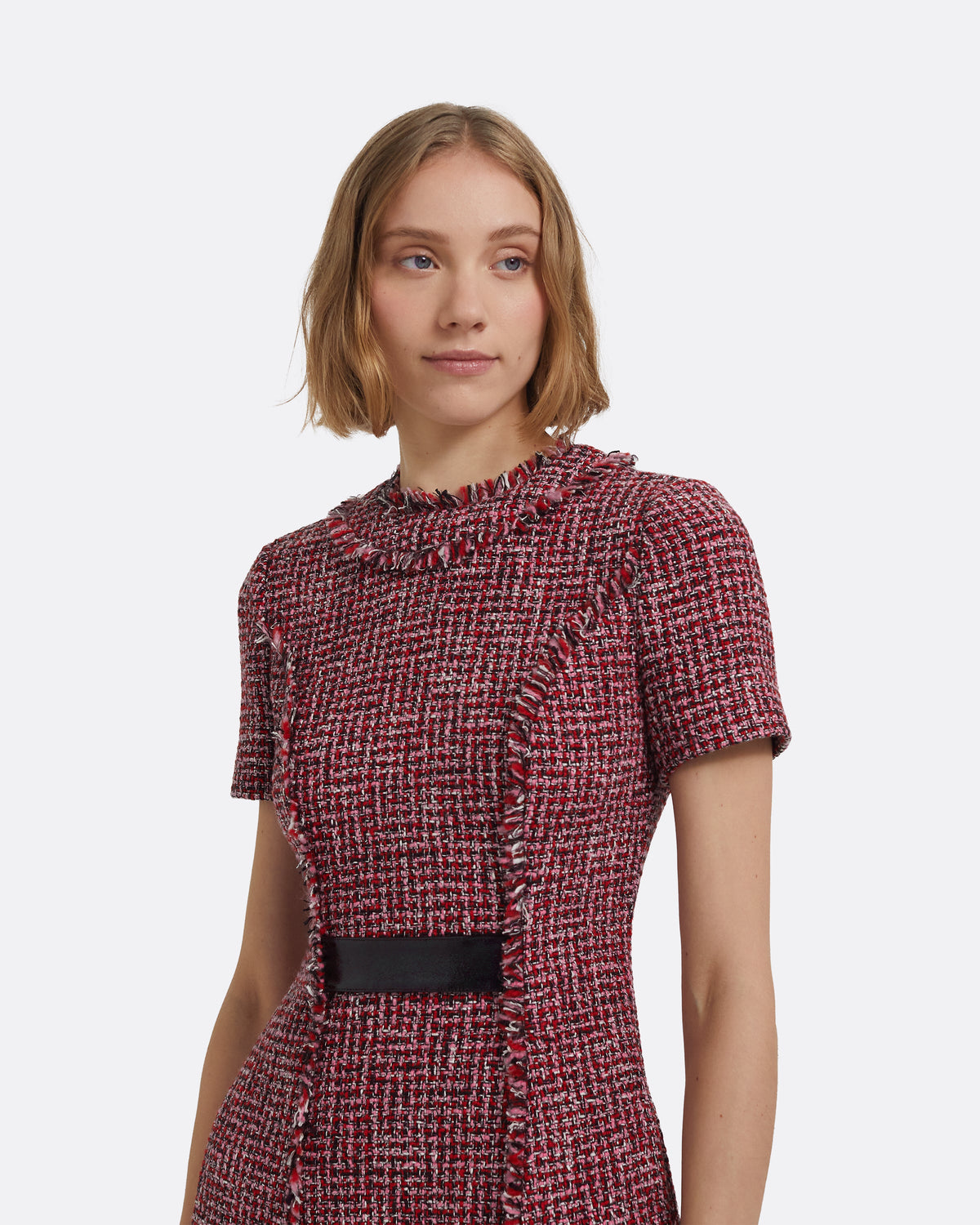 Misa Short Dress in Multi-Pinks