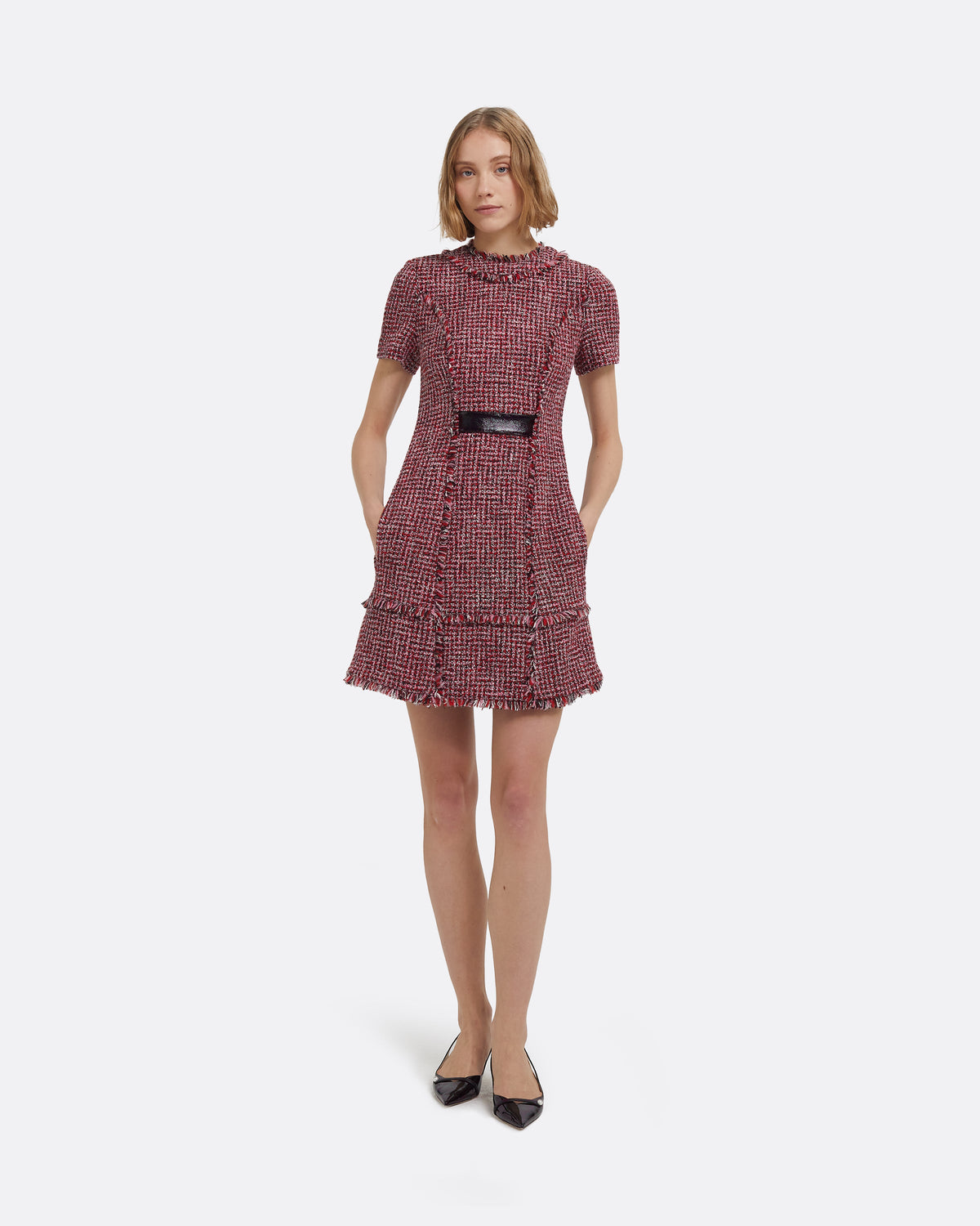 Misa Short Dress in Multi-Pinks