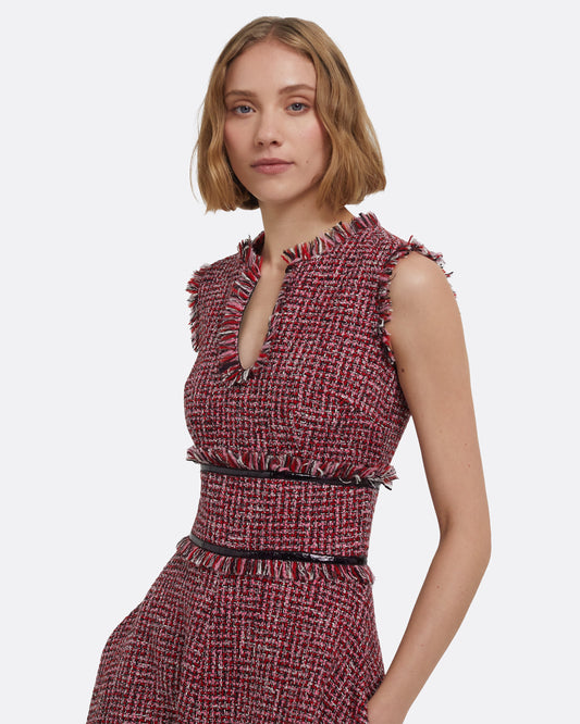 Dorothy Midi Dress in Multi-Pinks