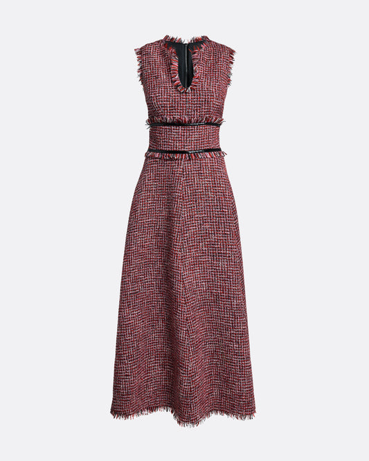 Dorothy Midi Dress in Multi-Pinks