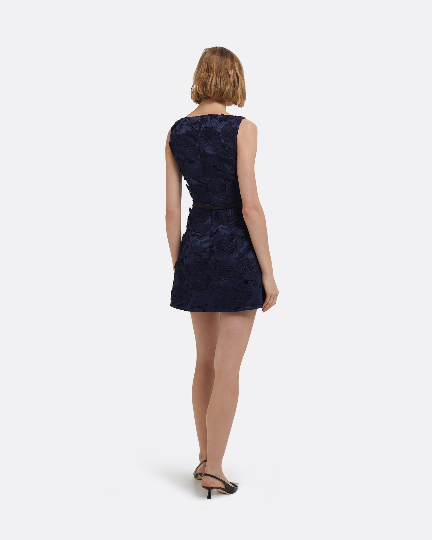 Gren Short Dress in Navy