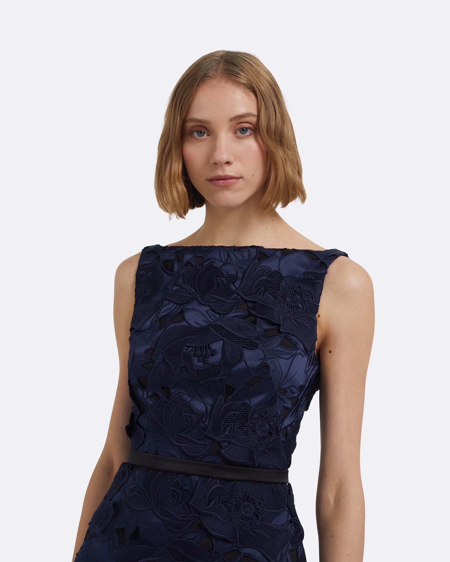 Gren Short Dress in Navy