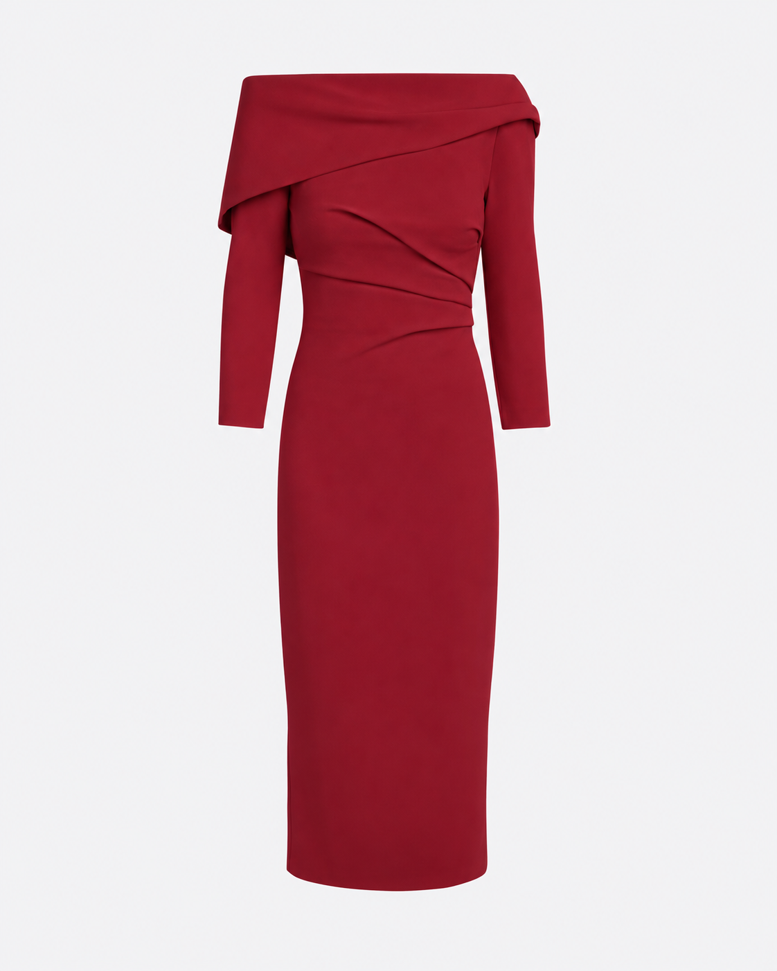 Vera Midi Dress in Rhubarb