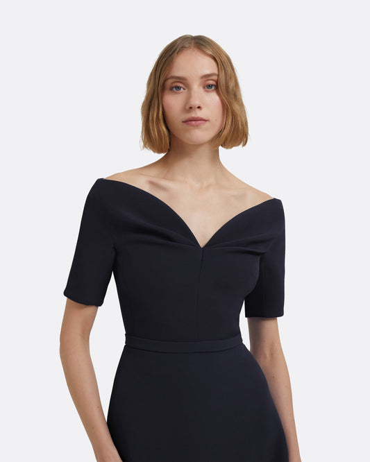 Lydia Midnight Navy Long Dress