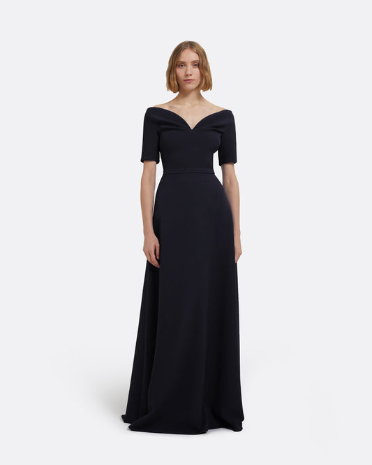 Lydia Midnight Navy Long Dress