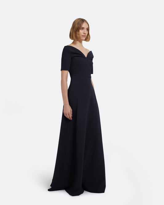 Lydia Midnight Navy Long Dress