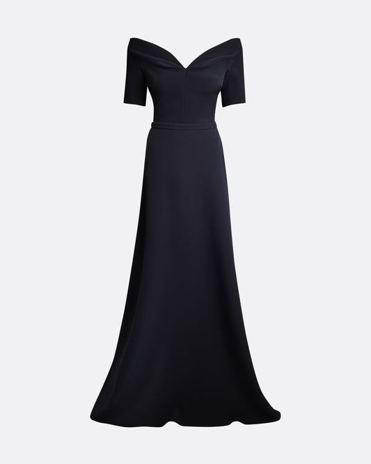 Lydia Midnight Navy Long Dress