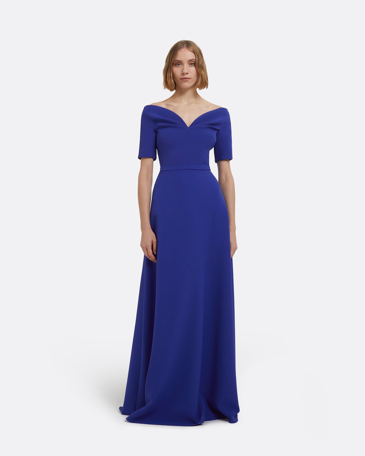 Lydia Long Dress in Skiathos Blue