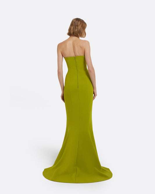 Angelina Long Dress in Woodbine