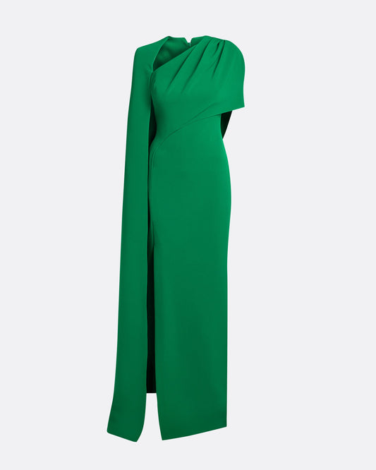 Contessa Long Dress in Jewel Green