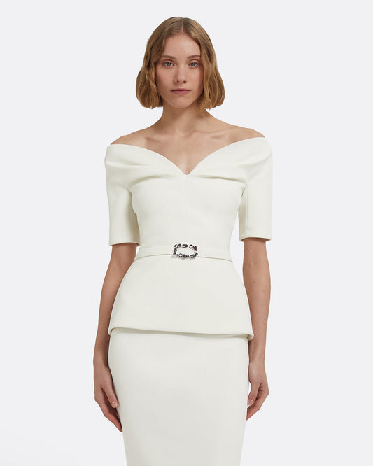 Lyddie Top in Ivory
