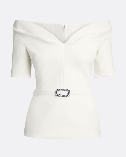 Lyddie Top in Ivory