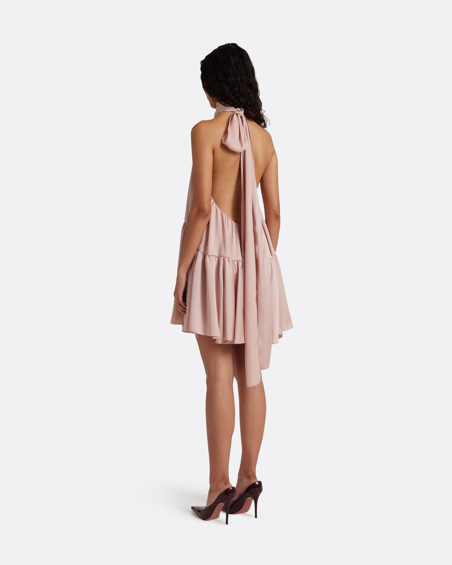 Zeila Mini Dress in Ballet Pink