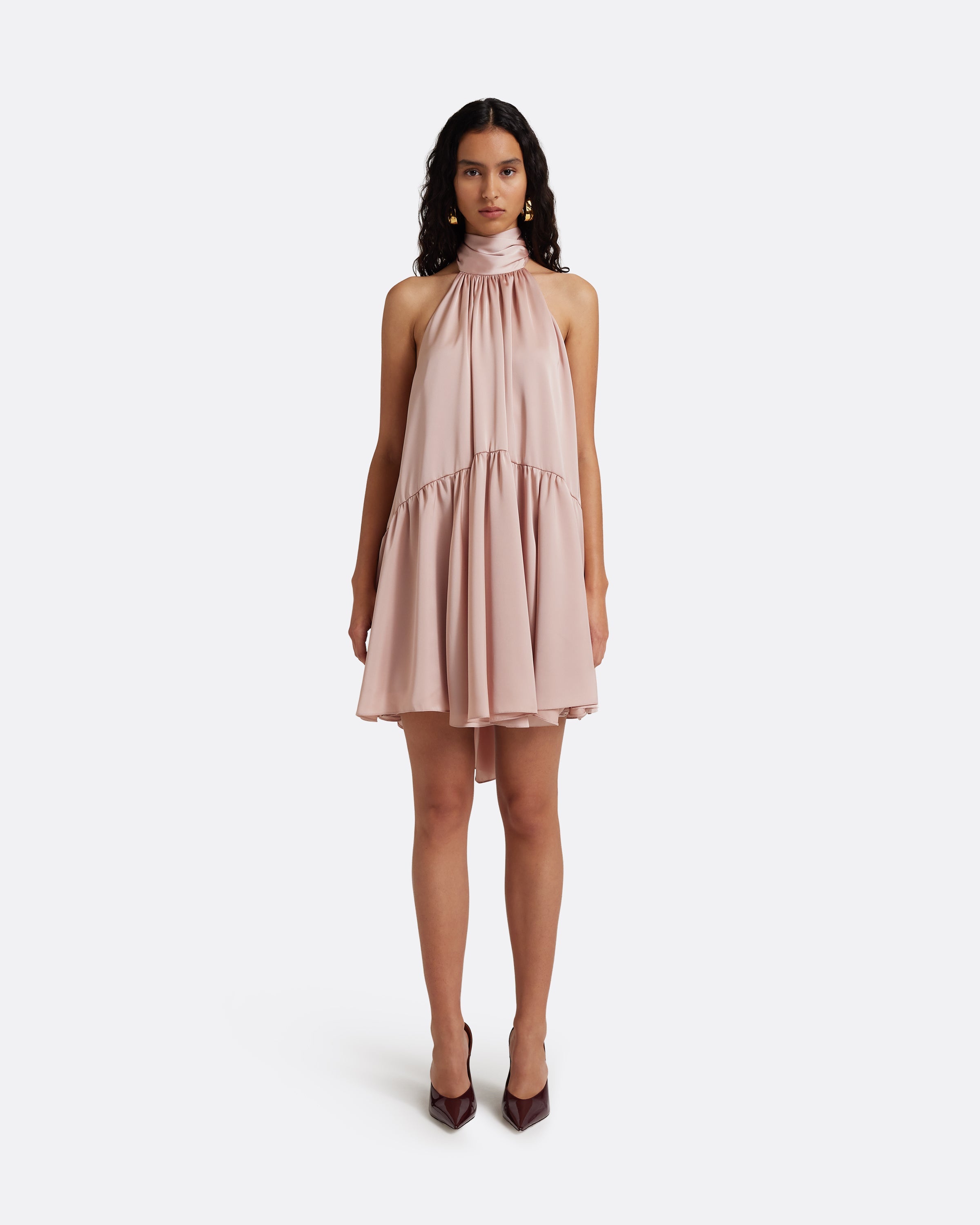 Zeila Mini Dress in Ballet Pink