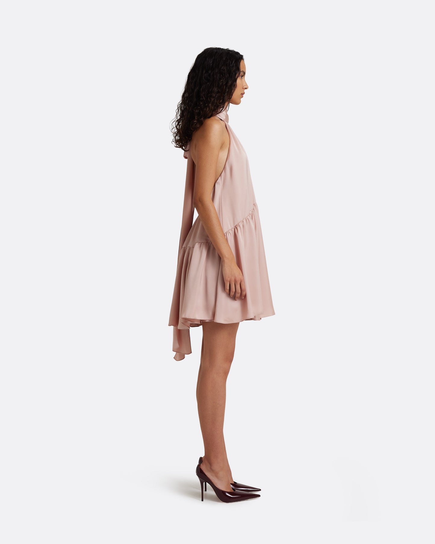 Zeila Mini Dress in Ballet Pink