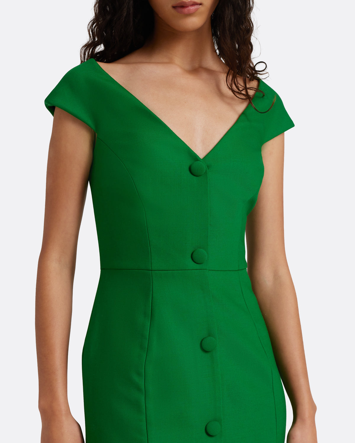 Klea Midi Dress in Blade Green