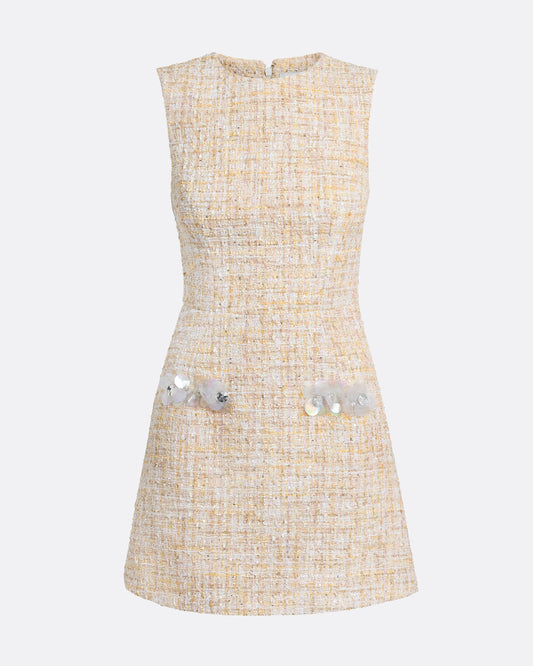 Laurette Mini Dress in Tweed