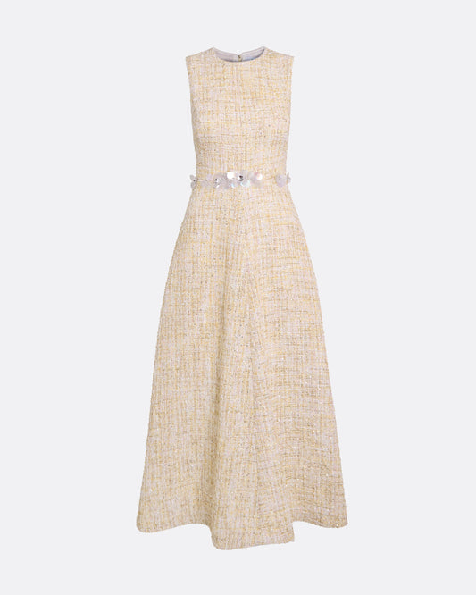 Maisie Midi Dress in Tweed