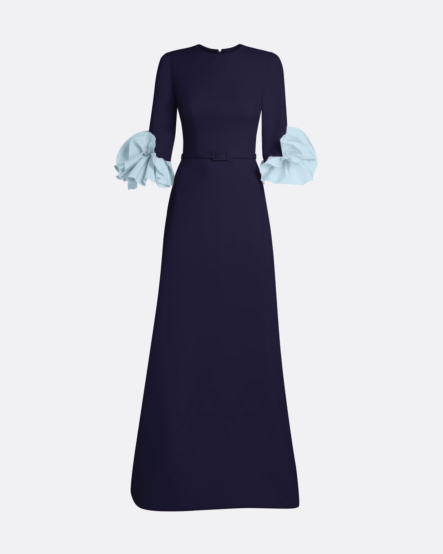 Belen Long Dress in Azurite & Vista