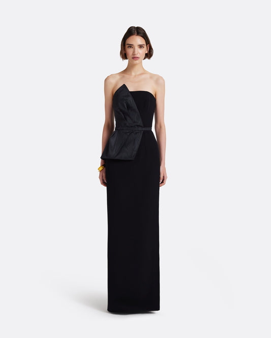 yiiya black evening dress It's Yiiya Customized Evening Dress O-Neck Appliques Bling Half Sleeves A-Line Pleat Floor-Length Woman Formal Party Gowns A951