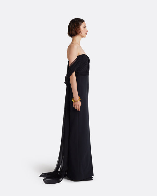 Iselle Dress Long in Black
