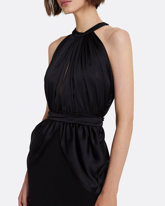 Amereis Long Dress in Black