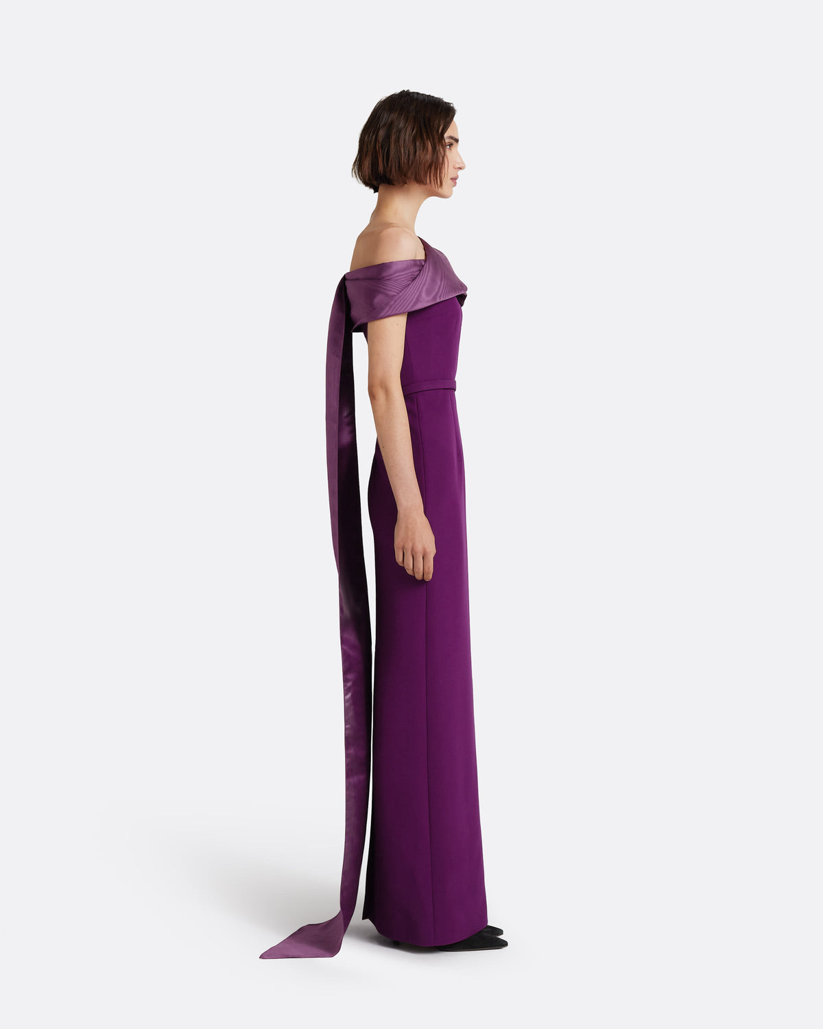 Phira Long Dress in Currant