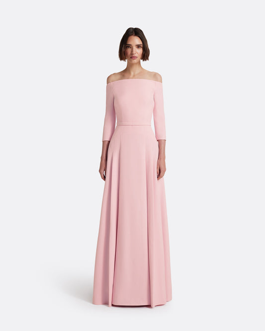 Amadora Long Dress in Lychee
