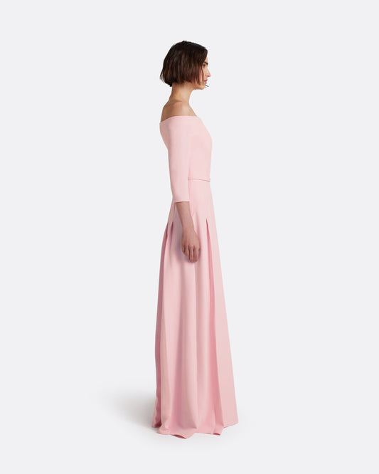 Amadora Long Dress in Lychee