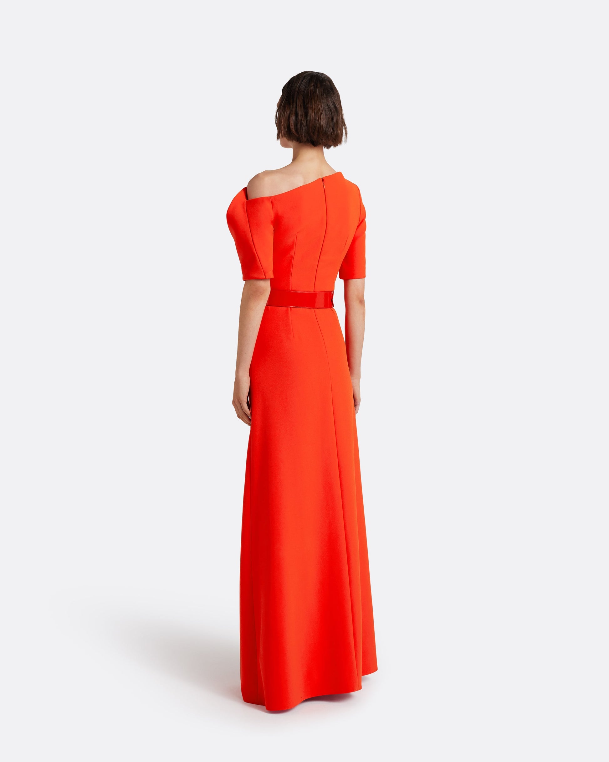 Stephanie Long Dress in Apple Red FR34 - US2