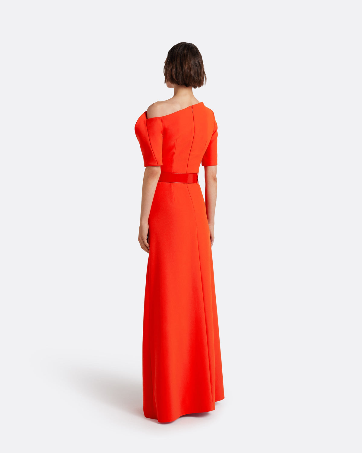 Stephanie Long Dress in Apple Red