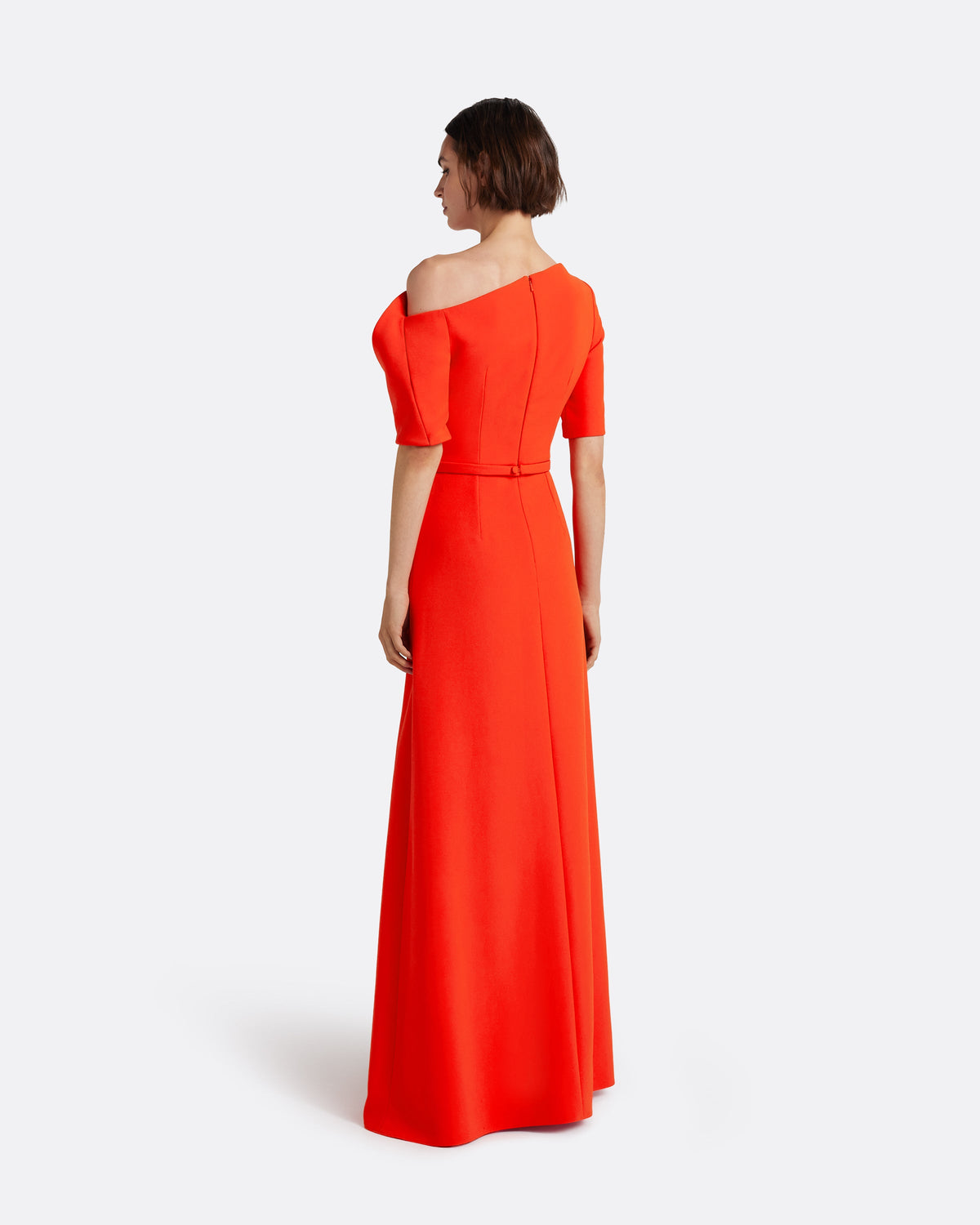 Stephanie Long Dress in Apple Red