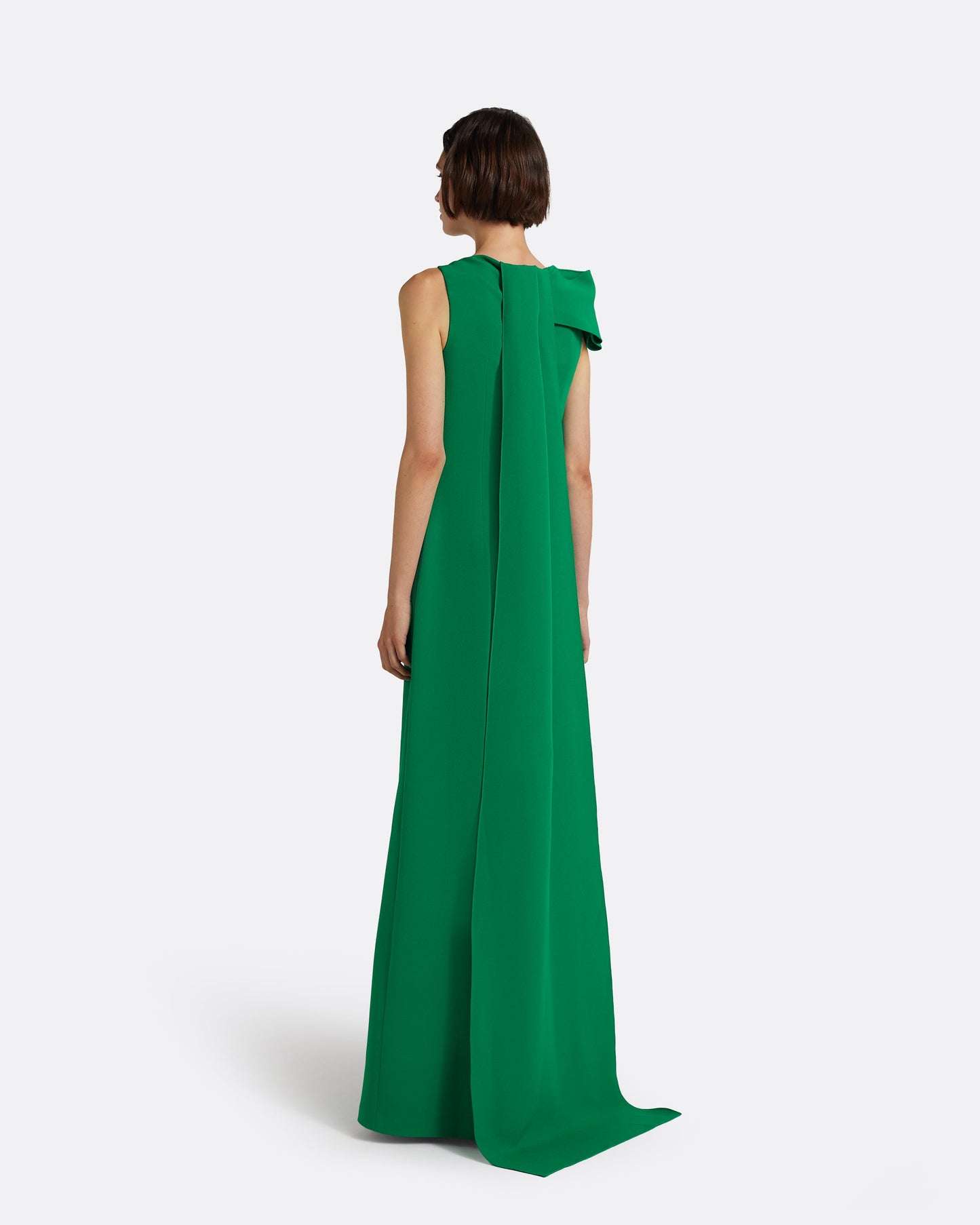 Mallory Long Dress in Jewel Green