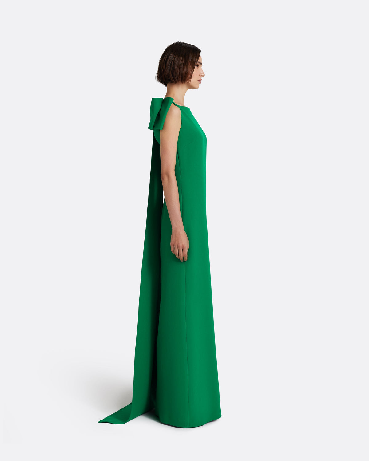 Mallory Long Dress in Jewel Green