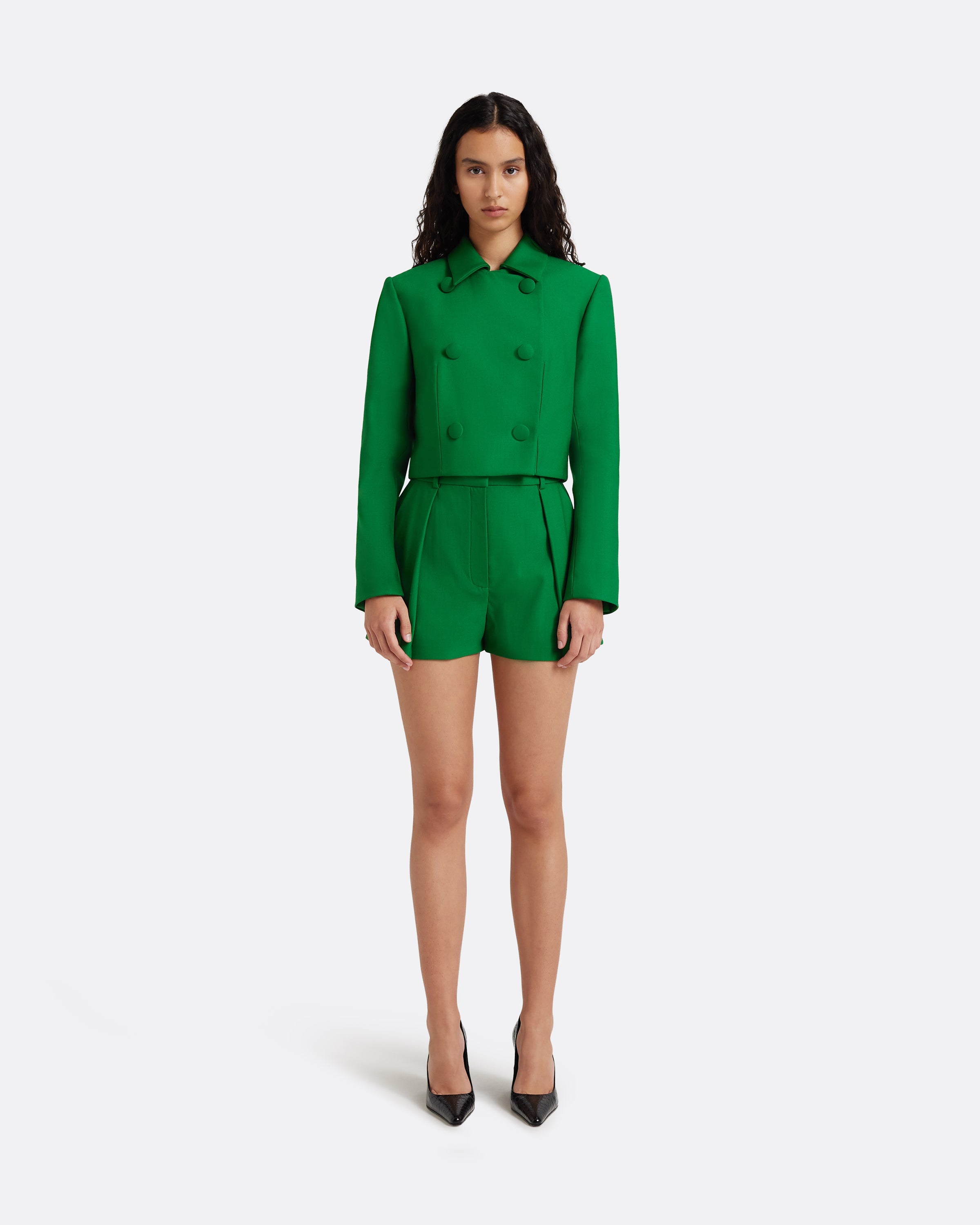 Cierra Shorts in Blade Green