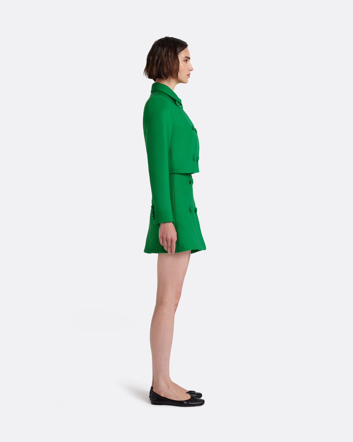 Yuki Skirt in Blade Green