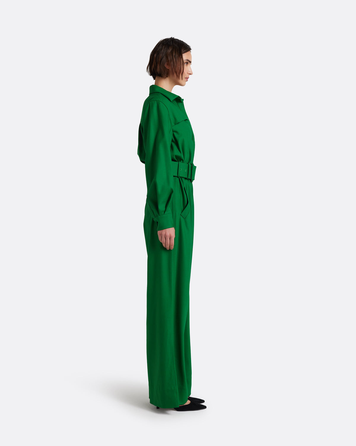 Ottilie Jumpsuit in Blade Green