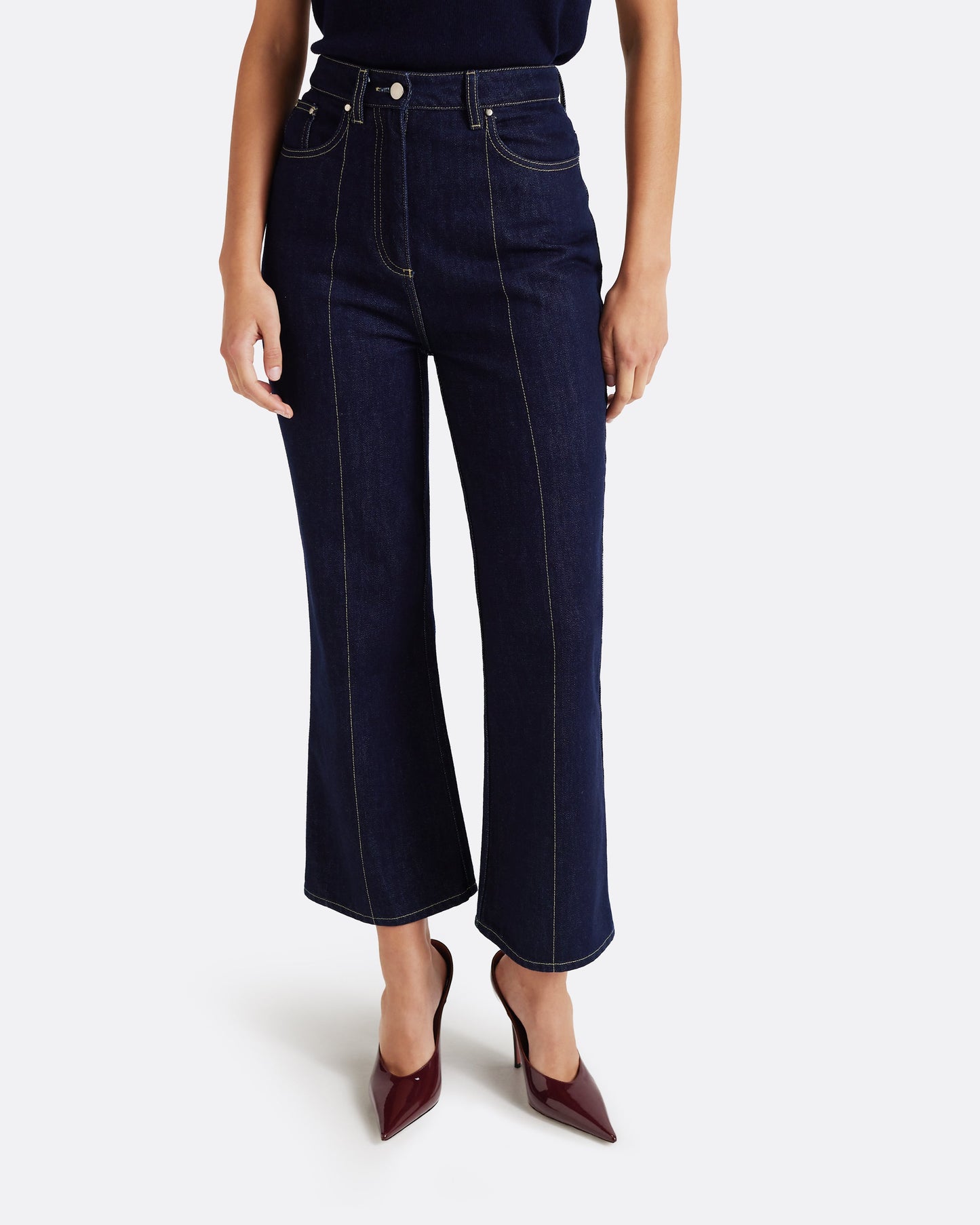 Marietta Denim Trouser in Dark Wash