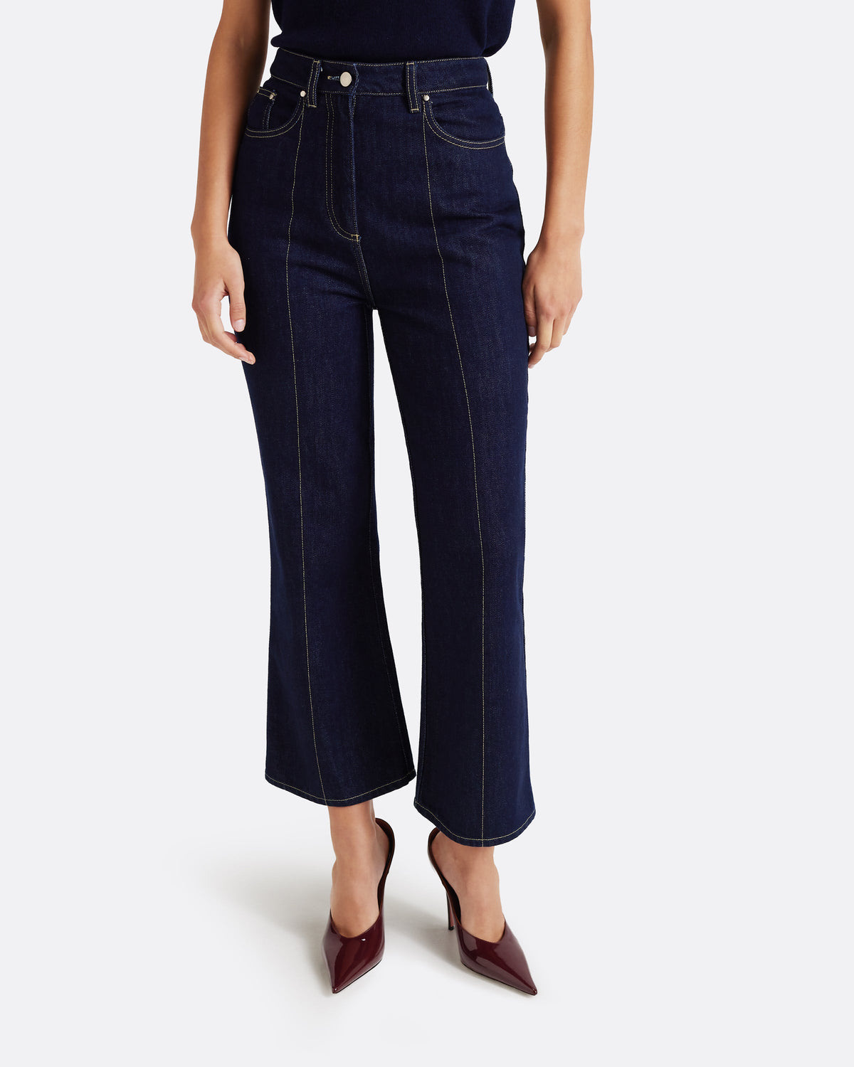 Marietta Denim Trouser in Dark Wash