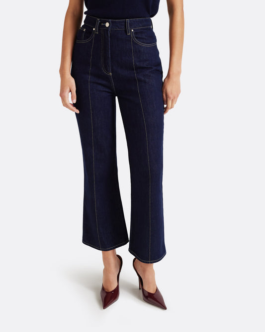 Marietta Denim Trouser in Dark Wash