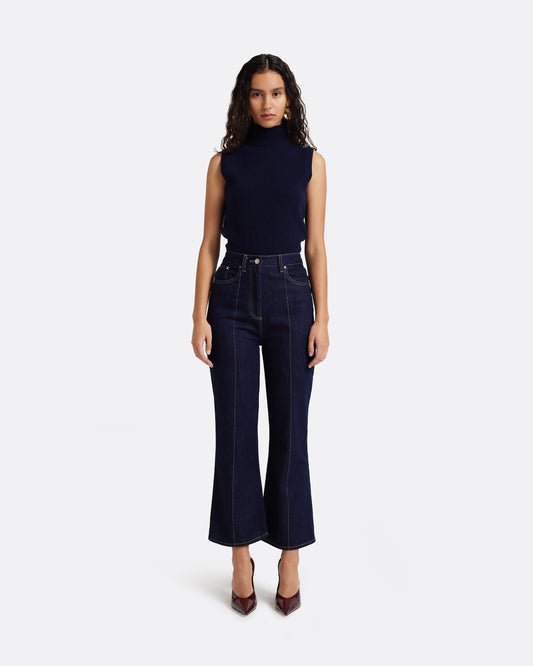 Marietta Denim Trouser in Dark Wash