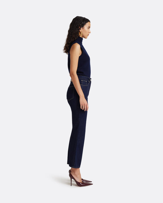 Marietta Denim Trouser in Dark Wash