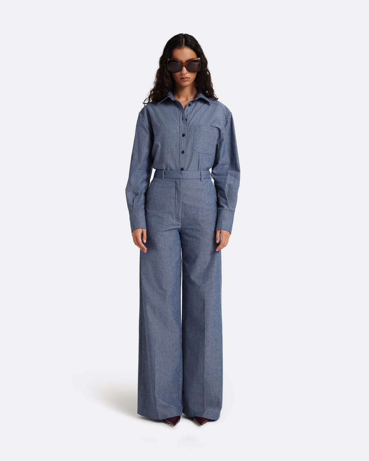 Giada Shirt in Blue Blend