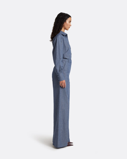 Touca Trouser in Blue blend