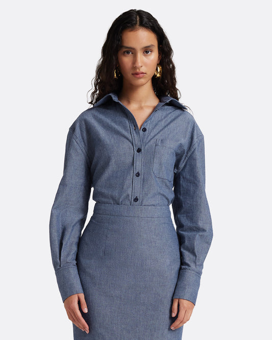 Giada Shirt in Blue Blend