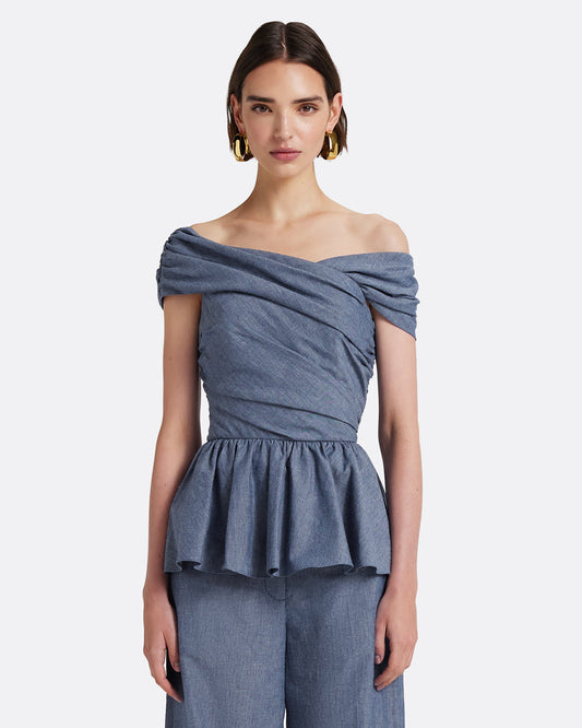 Melanie Top in Blue Blend