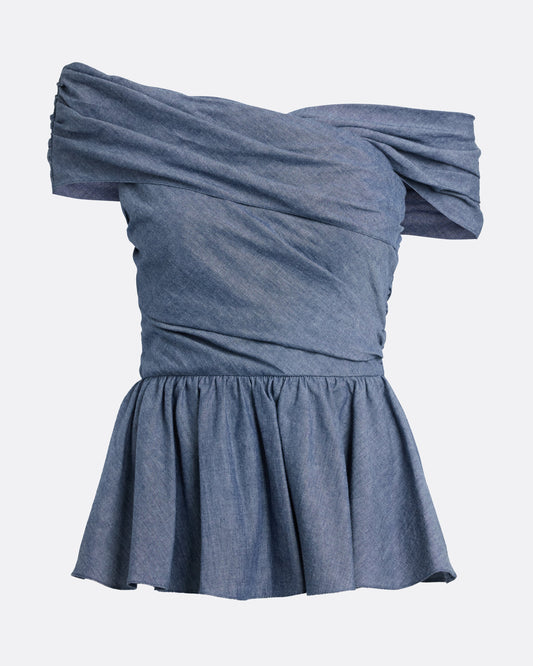 Melanie Top in Blue Blend